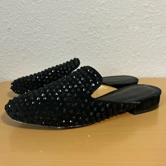Michael Kors Women's Slip On black Studded Flats Shoes Black Size 5 - Picture 3 of 7